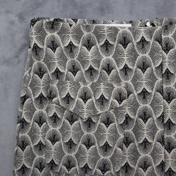 Sans Souci Skirt Womens M Black Flat Front Pockets Back Zip Above Knee A Line - Picture 8 of 16